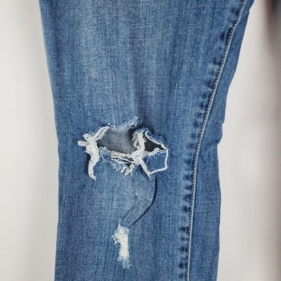 LUCKY Brand 8 Leyla Skinny Distressed Denim Jeans Midrise - Picture 5 of 10